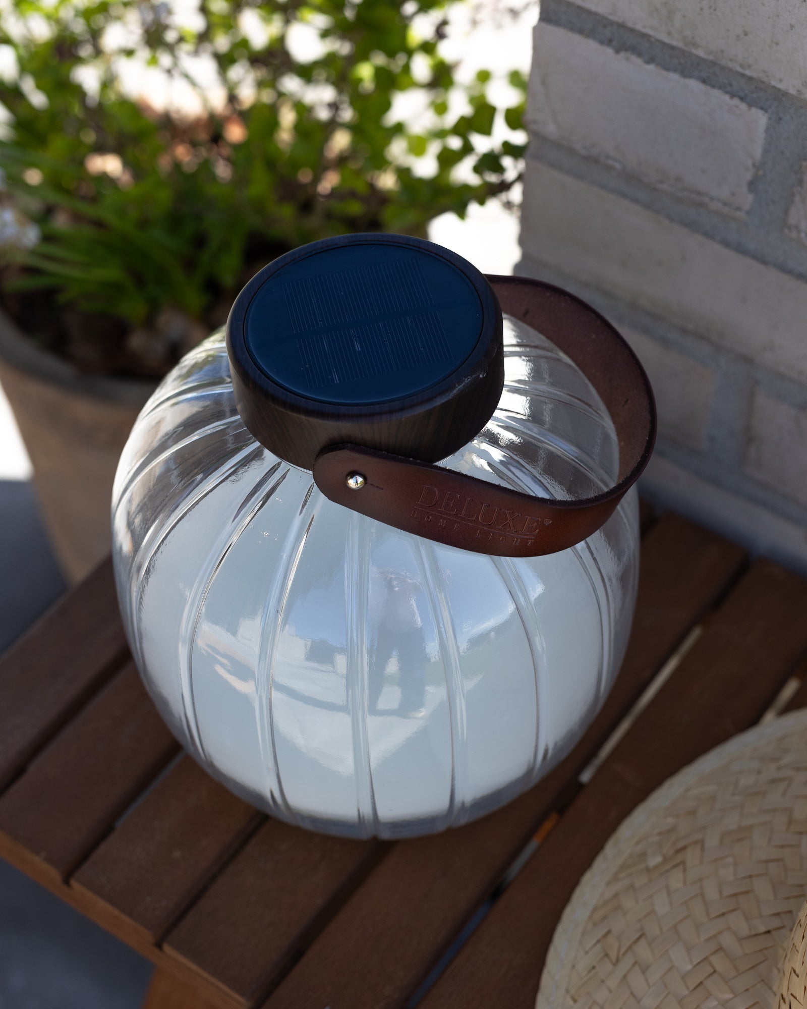 Deluxe Homeart Lanterna LED de vidro 20cm Lanternas LED 3