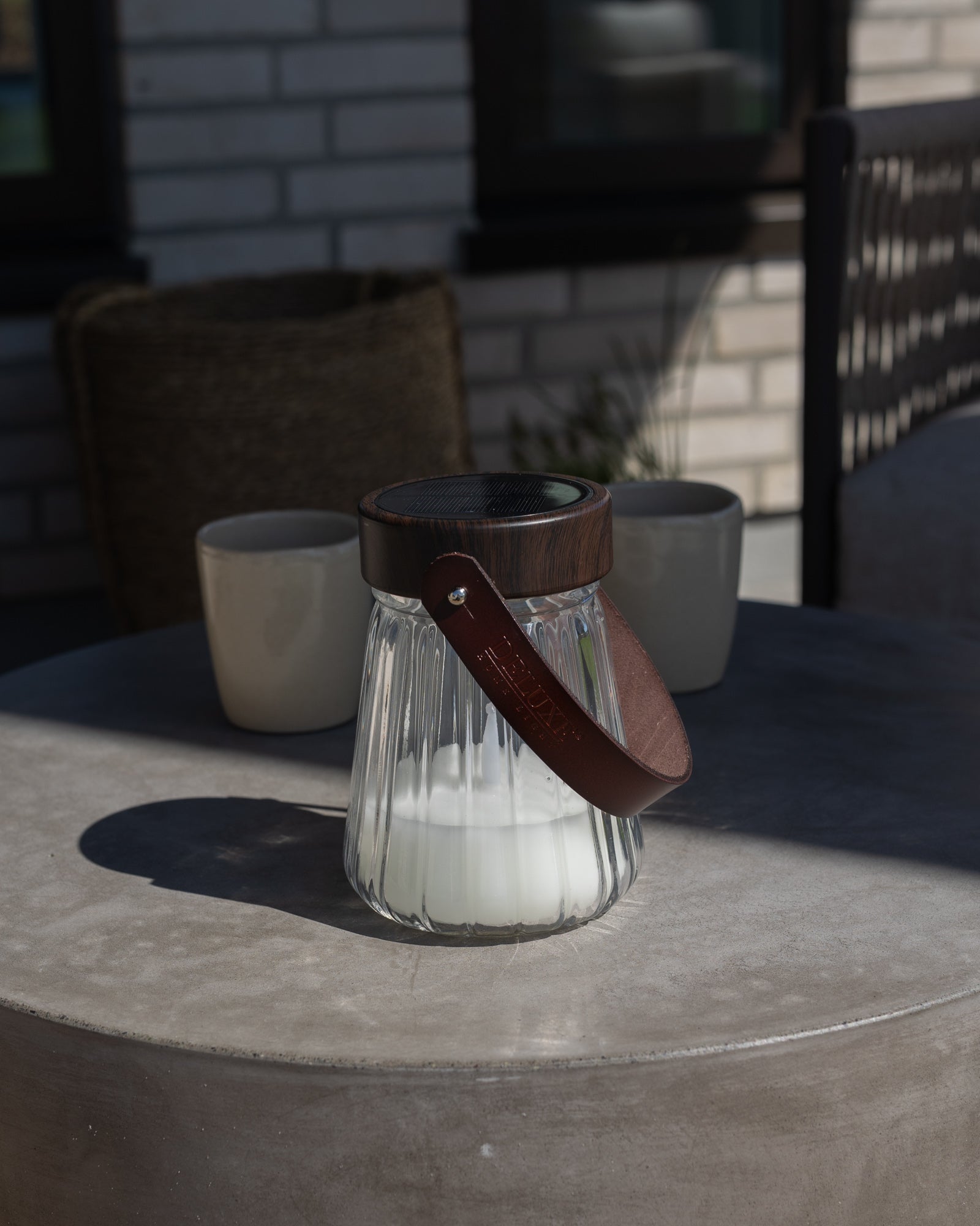 Deluxe Homeart Γυάλινο φανάρι LED 17cm Φανάρια LED 5