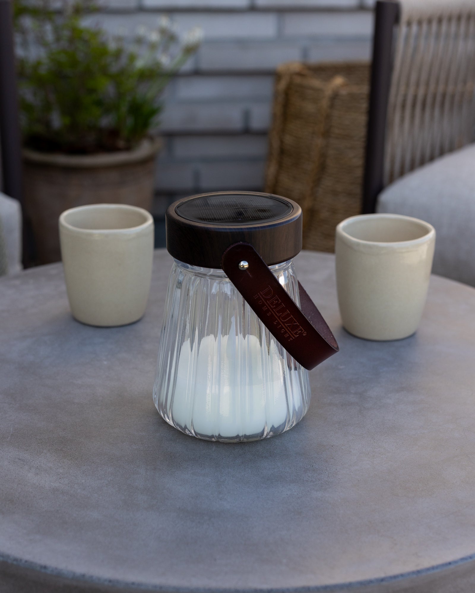 Deluxe Homeart LED stiklo žibintas 13 cm LED žibintai 2