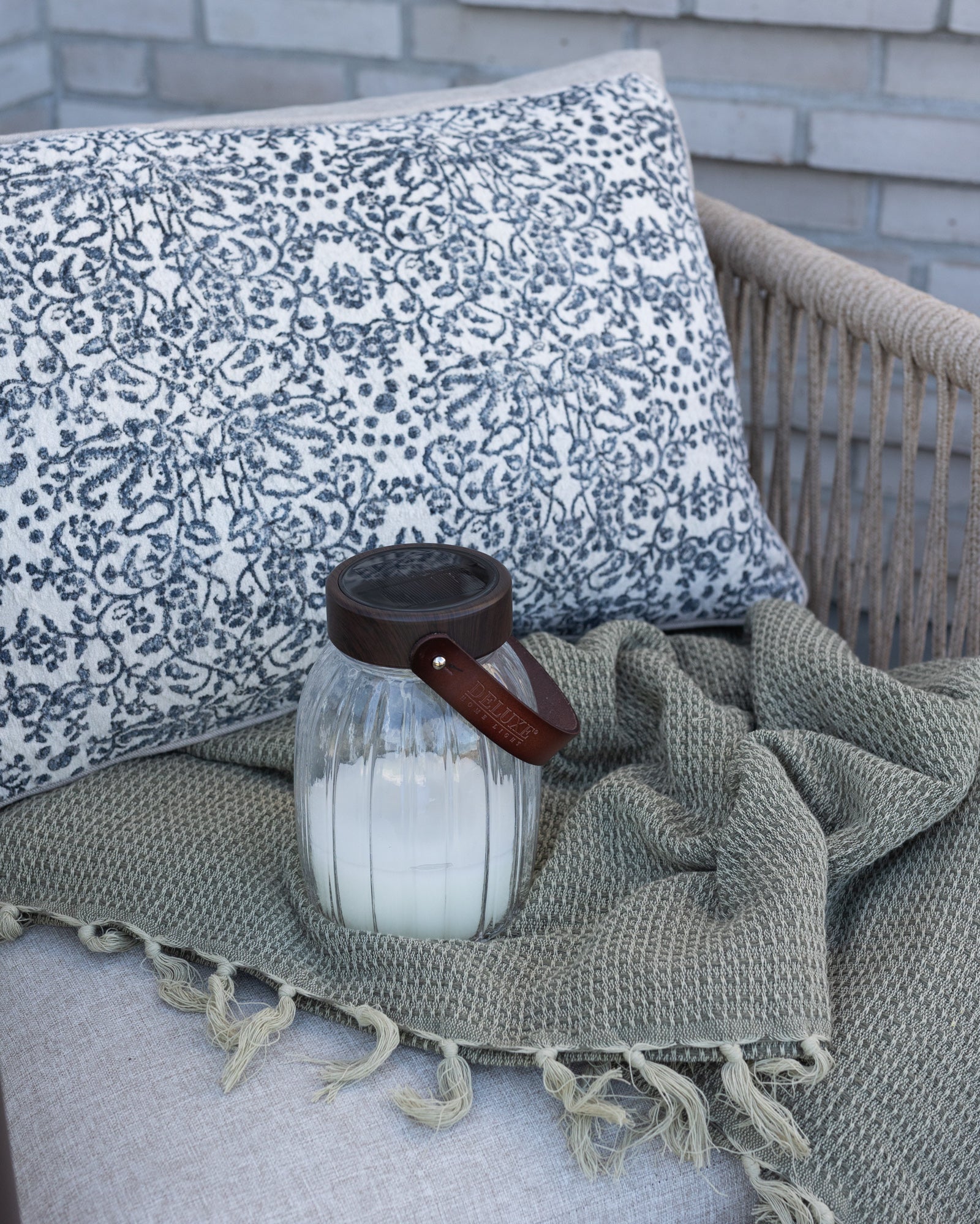 Deluxe Homeart Γυάλινο φανάρι LED 17 cm Φανάρια LED 6