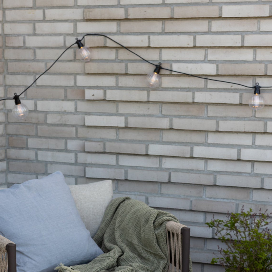 Deluxe Homeart Eksklusiivne triibuline valguskett Ø6 stardikomplekt Valguskett 3