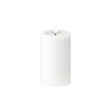 LEDs Vela pilar Ø 7,5 x 12,5 cm Branco