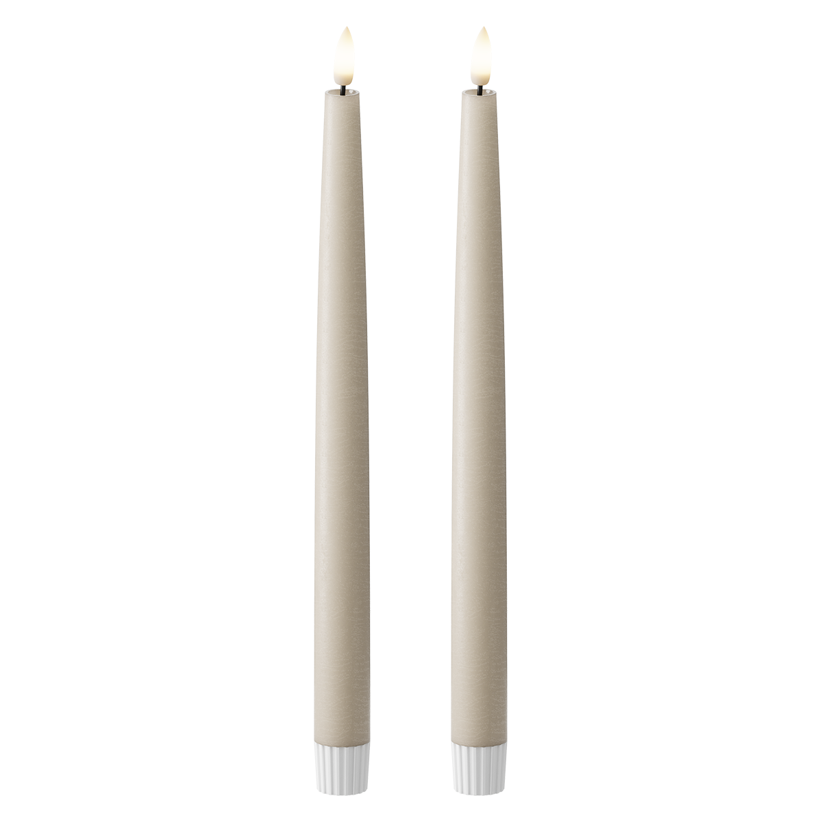 Korunka LED 2 ks, Ø 2,2 x 29 cm Písková