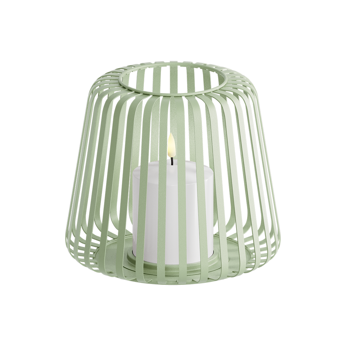 LED Lykt Ø 20 x 17 cm Grønn
