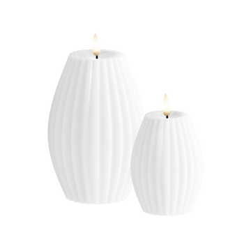 LED soonvalgusti 2 tk, Ø 7,5 x 10 + Ø 10 x 15 cm Valge