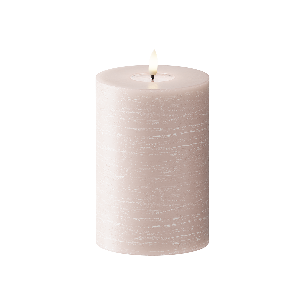 LEDs Vela pilar WetLook Ø 10 x 15 cm Rosa