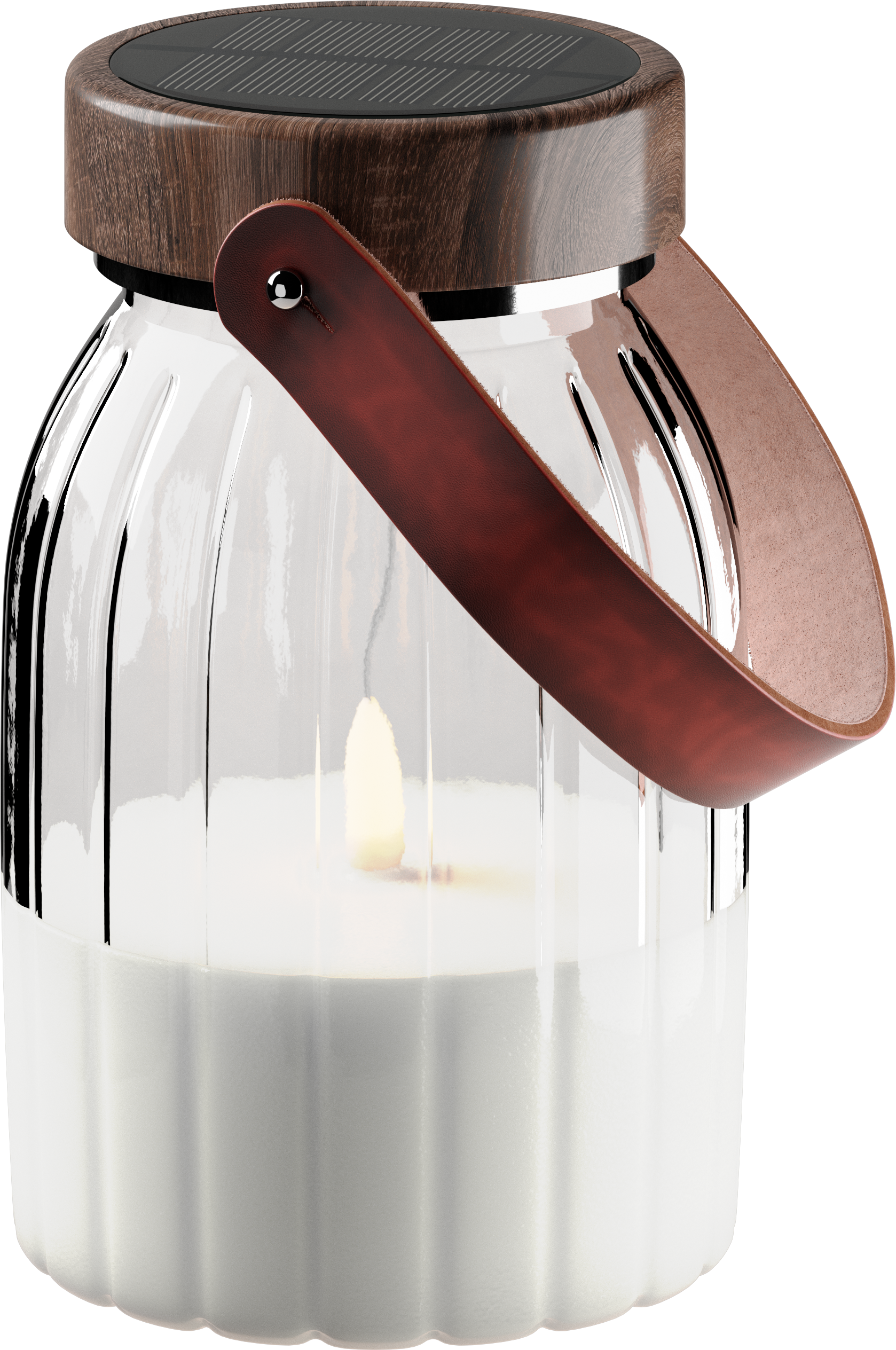 Deluxe Homeart Γυάλινο φανάρι LED 17cm Φανάρια LED 2