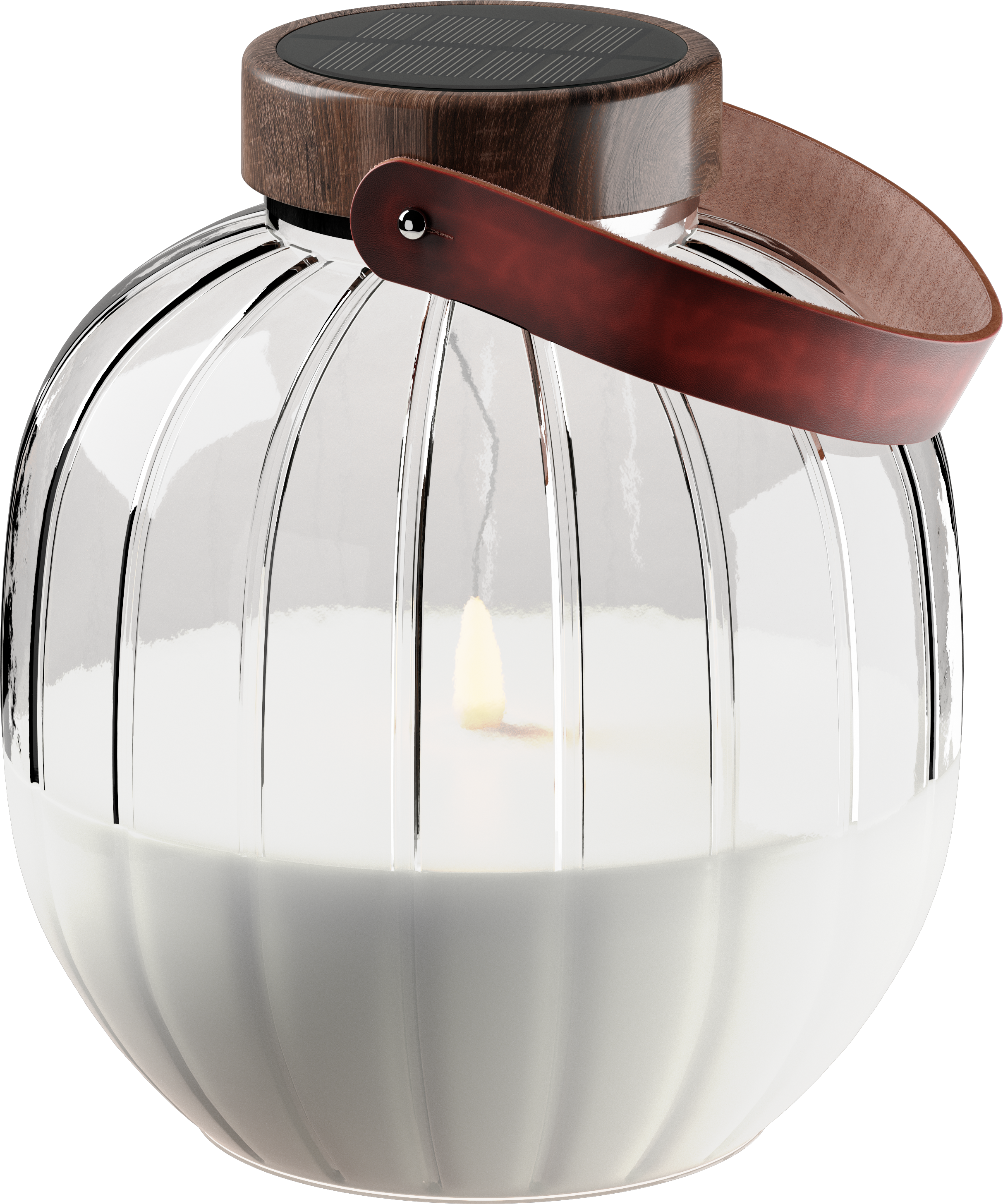 Deluxe Homeart Lanterna LED de vidro 20cm Lanternas LED 6