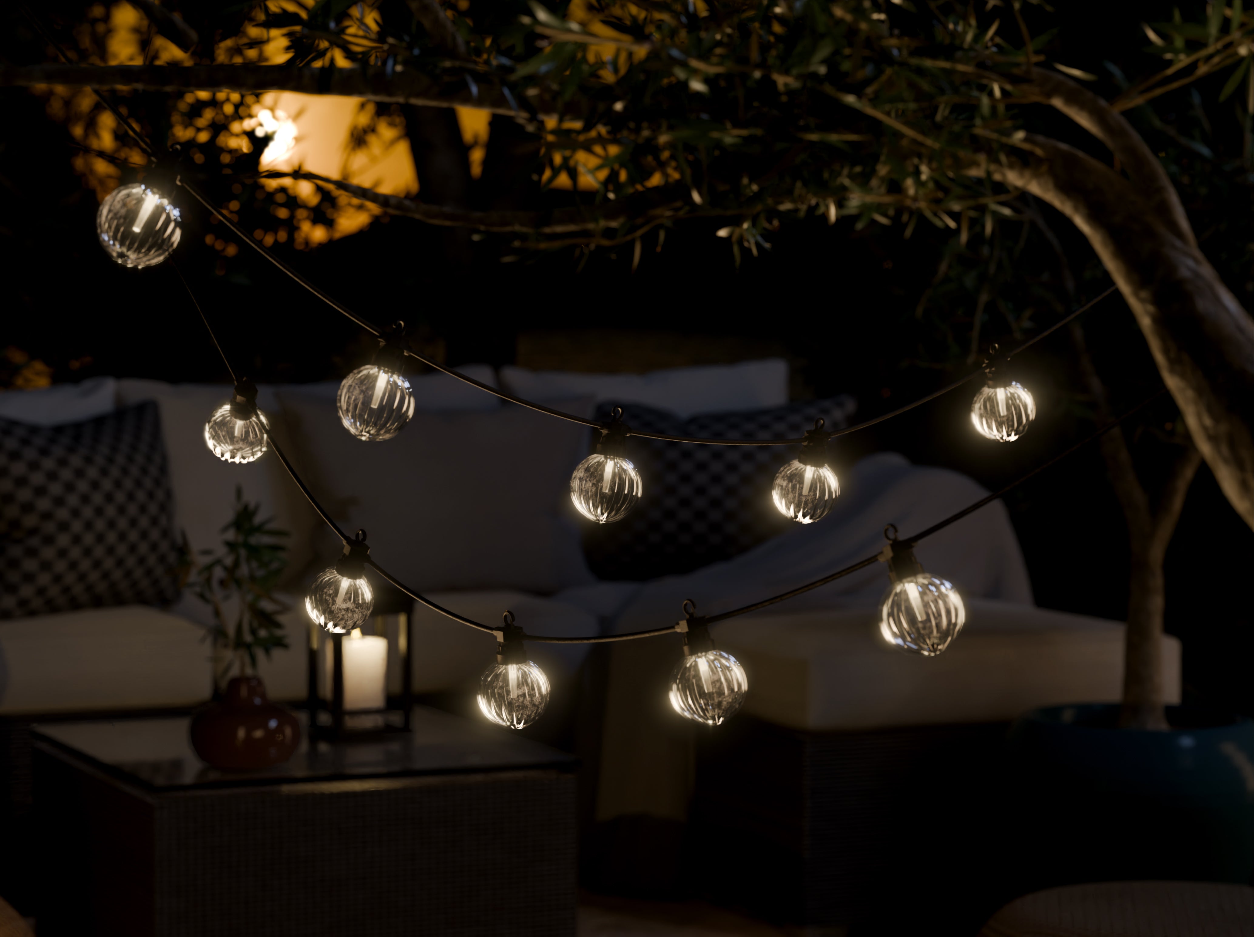 Išskirtinis dryžuotos šviesos grandinės Ø6 prailginimo rinkinys