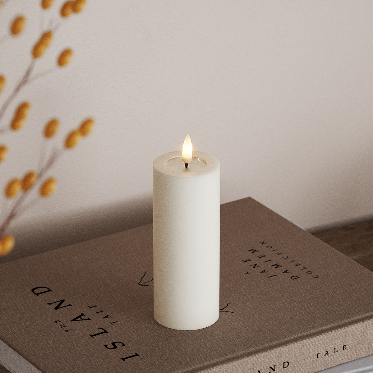 Deluxe Homeart LED blokové světlo Ø 5 x 12,5 cm Bílá LED blokové světlo 3