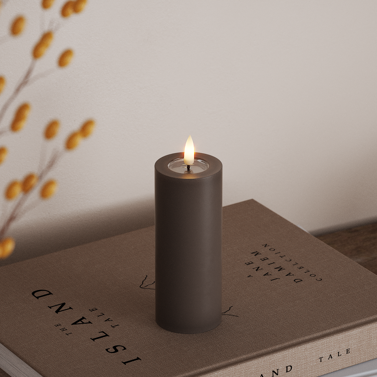 Deluxe Homeart LED plokkvalgusti Ø 5 x 12,5 cm Mokka LED-ploki tuli 3