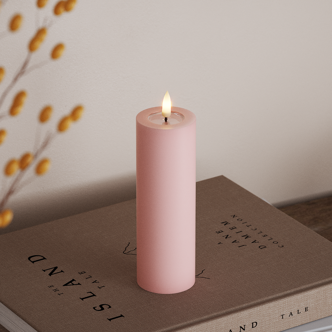 Deluxe Homeart LED blokinis šviestuvas Ø 5 x 15 cm Šviesiai rožinė LED bloko lemputė 4