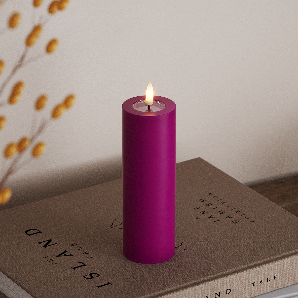 Deluxe Homeart LED blokinis šviestuvas Ø 5 x 15 cm Violetinė LED bloko lemputė 3