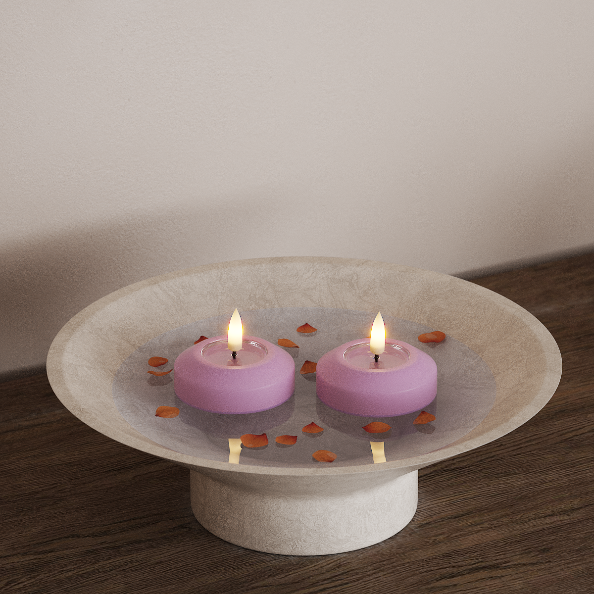 Deluxe Homeart LED plaukiojantis šviestuvas Ø 6,1 cm 2 vnt Lavanda plaukiojanti LED lemputė 3