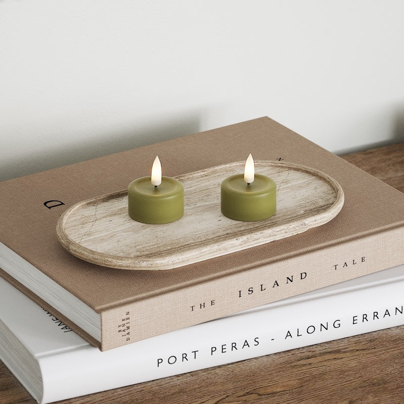 Deluxe Homeart LED arbatos lemputė 2 vnt. Alyvuogių žalia