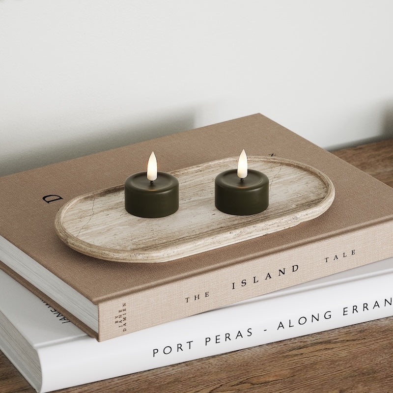 Deluxe Homeart LED arbatos lemputė 2 vnt. Tamsiai žalia