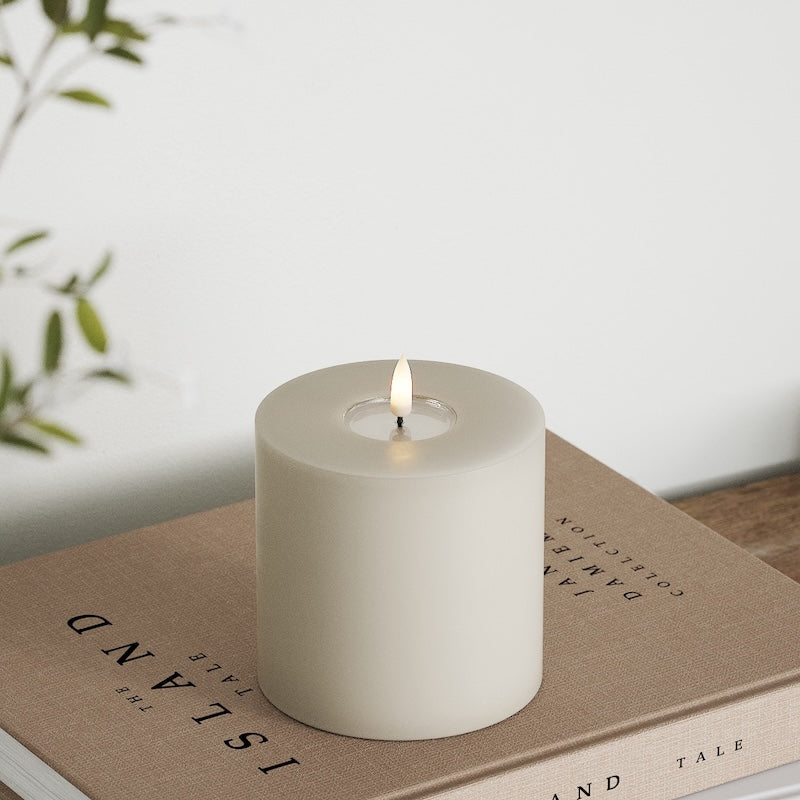 Deluxe Homeart LED blokinis šviestuvas Ø 10 x 10 cm Smėlio spalvos