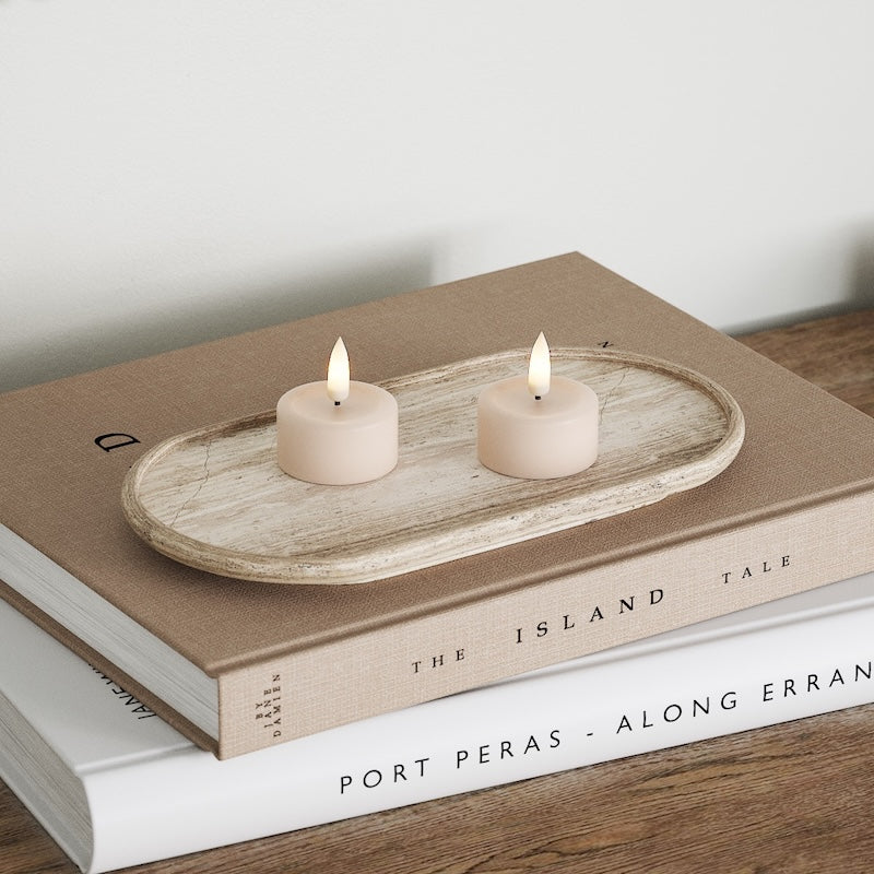 Deluxe Homeart LED Telys 2 stk. Rose