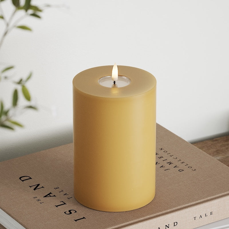 Deluxe Homeart Φωτιστικό μπλοκ LED Ø 10 x 15 cm Κάρι