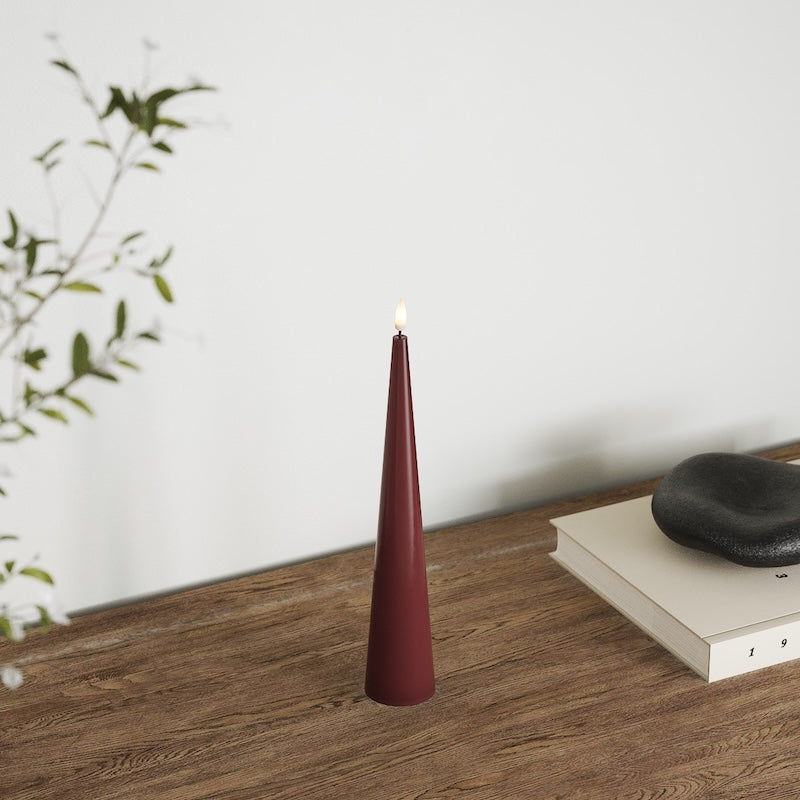 Deluxe Homeart Konljus D 5 x H 28 cm Kräm