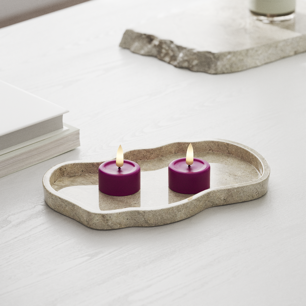 Deluxe Homeart LED arbatos lemputė 2 vnt. Violetinė LED arbatos lemputė 1