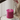 Deluxe Homeart LED Bloklys Ø 10 x 10 cm Magenta LED bloklys 4
