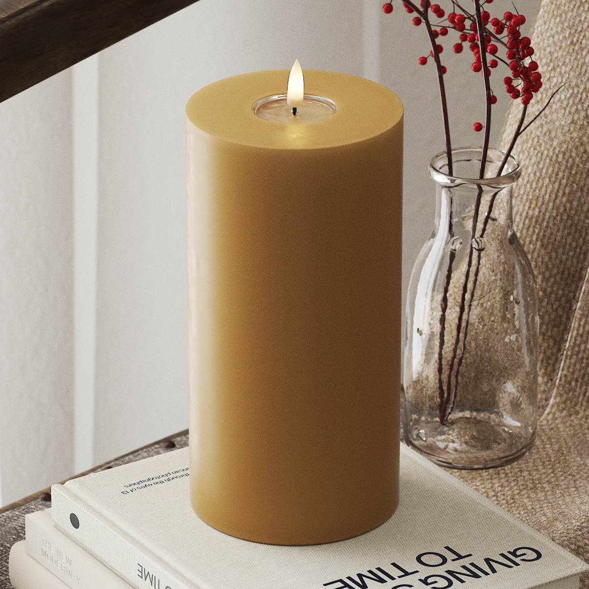 Deluxe Homeart LED plokkvalgusti Ø 10 x 20 cm Karri LED-ploki tuli 4