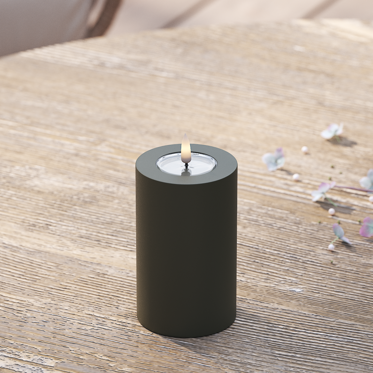 Deluxe Homeart Välis-LED plokkvalgusti Ø 7,5 x 12,5 cm Tumeroheline LED välisvalgusti plokivalgusti 2