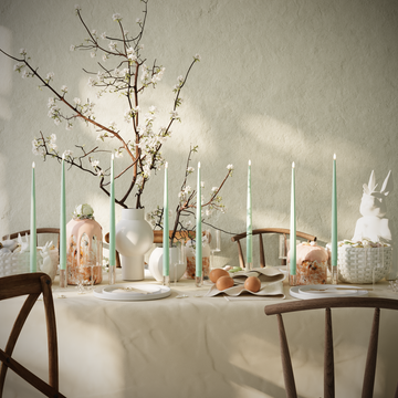 Deluxe Homeart LED žvakių šviesos paketas - Mėtinė - 8 vnt 38 cm žvakių pakuotė 1