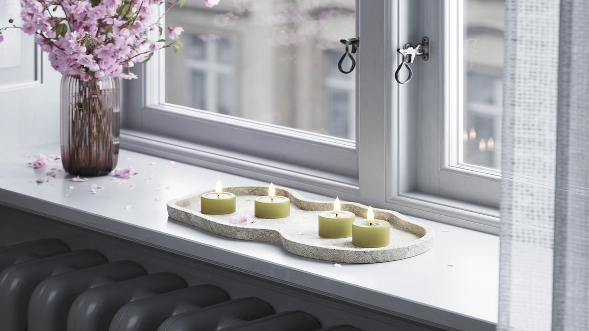 Fonction de minuterie pratique à votre LED Géant Bougie chauffe-plat