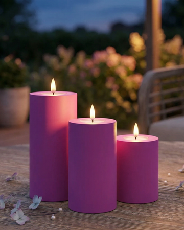 LED utendørs lyspakke Magenta