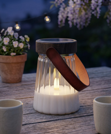 LED Glass Lantern 13cm