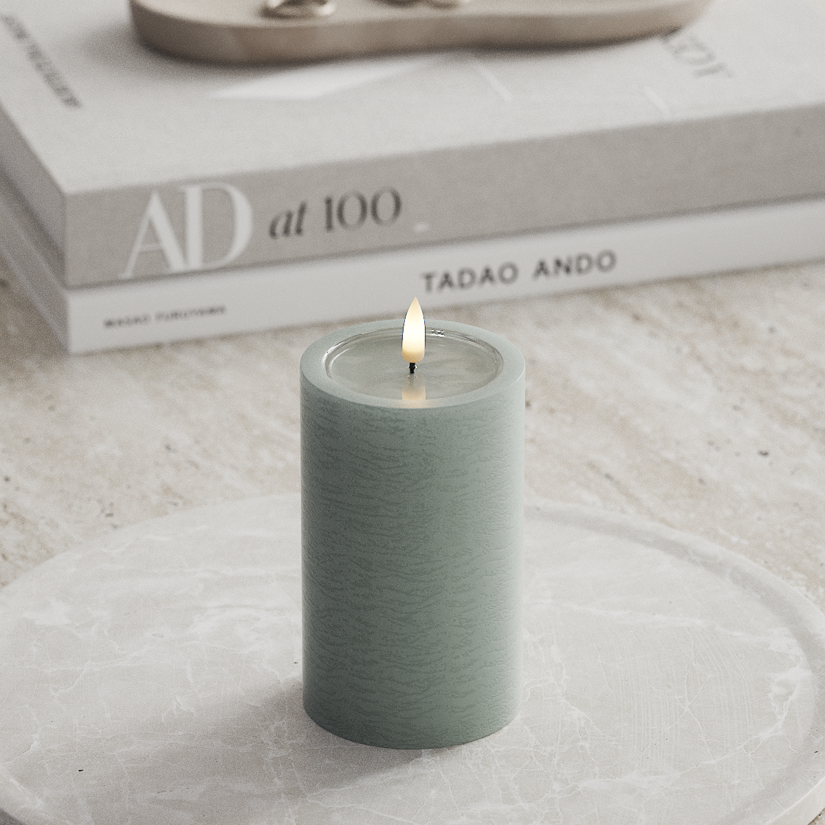 Deluxe Homeart Unique LED blokové světlo D 7,5 x 12,5 cm Šalvějově zelená unique blokové světlo 1