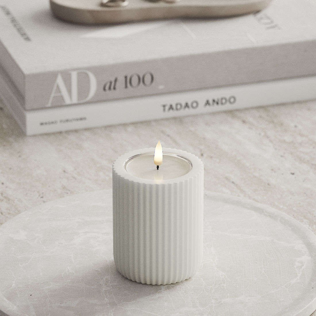 Deluxe Homeart Unique LED Rillelys D 8 x 10 cm Hvid unique rillelys 3