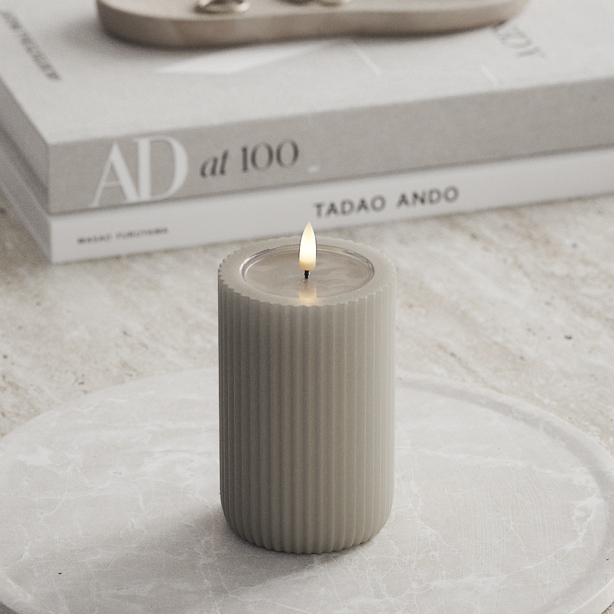 Deluxe Homeart Unique LED drážkové světlo D 8 x 12,5 cm Písková unique drážkové světlo 1