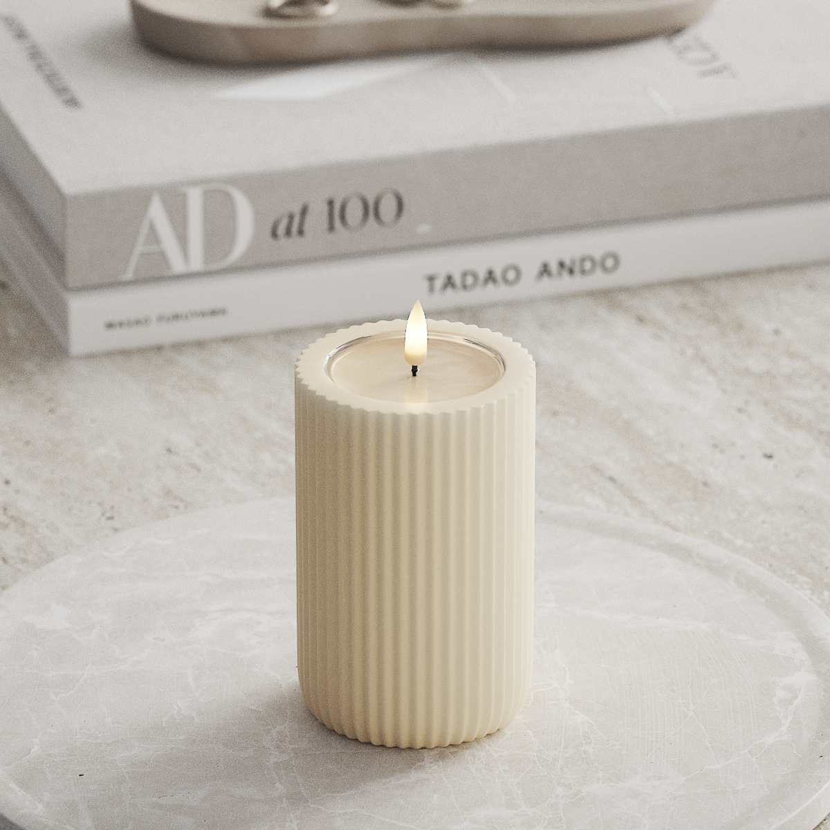 Deluxe Homeart Unique LED drážkové světlo D 8 x 12,5 cm Krémová unique drážkové světlo 1