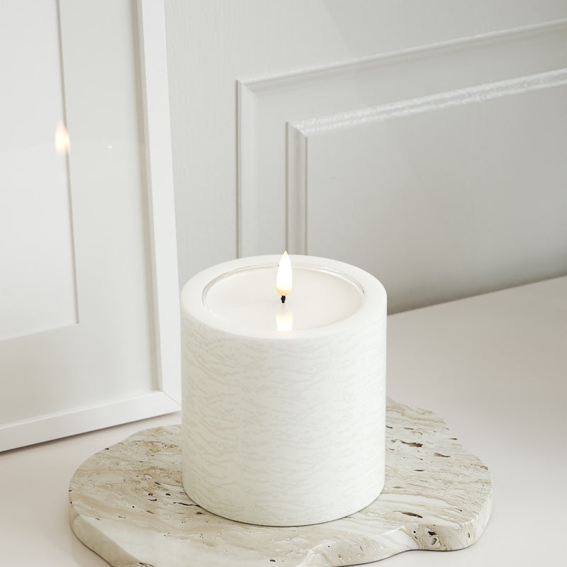 Unique Candles Unique LED plokkvalgusti D 10 x 10 cm Valge