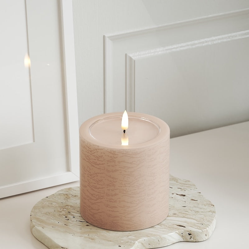 Unique Candles Unique LEDs Vela pilar D 10 x 10 cm Rosa