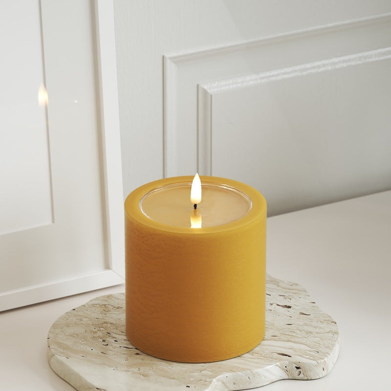 Unique Candles Unique LED blokové světlo D 10 x 10 cm Kariová