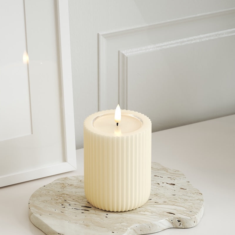 Unique Candles Unique LED soonvalgusti D 8 x 10 cm Kreem